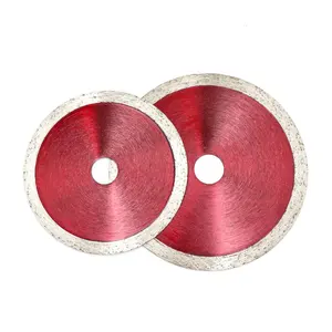 105mm - 350mm Best selling sharp continuous rim diamond saw blade for fast cutting porcelain tile without breaking edge