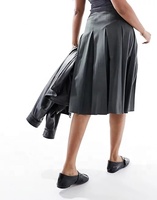 FY Y2K femmes vêtements femme jupe mode grande taille taille haute gris cravate côté Midi Kilt femmes plissé jupe mi-longue pour dames
