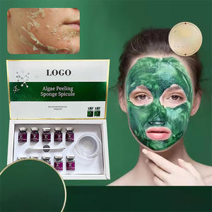 Marca Privada, 10 Viales <span class=keywords><strong>de</strong></span> Polvo Exfoliante <span class=keywords><strong>de</strong></span> <span class=keywords><strong>Algas</strong></span>, Esponja Facial DIY con Espículas, Cuidado <span class=keywords><strong>Natural</strong></span> <span class=keywords><strong>de</strong></span> la Piel con <span class=keywords><strong>Algas</strong></span> Marinas, Reparación del Acné, Limpieza <span class=keywords><strong>de</strong></span> Poros, 5 Pares - Product Image 2