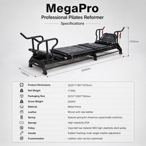 Équipement d'entraînement professionnel en acier, directement de l'usine, pour clubs, salles de sport et studios à domicile, machine Reformer - Product Image 4