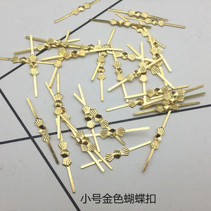 Conector de pajarita de oro, plata y bronce para piezas de candelabro de cristal, MH-12902 - Product Image 1