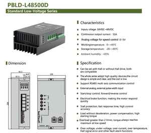 PrimoPal 다이렉트 드라이브 모터 드라이버 24V 36V <span class=keywords><strong>48V</strong></span> 650W 1000W 1200W 1500W 카메라 로봇용 브러시리스 모터 컨트롤러 - Product Image 4