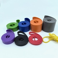 Logotipo personalizado y colores TPE Latex Pull-Up Power Assist Banda de resistencia Set Gimnasio Fitness Bandas de ejercicio personalizadas