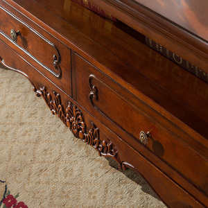 Trung Quốc Mỹ Đồ Nội Thất Nhà Sản Xuất Sang Trọng Cổ Điển Bằng Gỗ Khắc Bàn Cà Phê Cho Phòng Khách Sạn Hội Trường Trung Tâm Bảng - Product Image 3