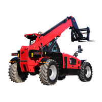 Cargador Multifuncional Agrícola JICHUAN Hecho en China, Mini Cargador Diesel con Ruedas y Horquilla de 1070 mm de Longitud, Todoterreno
