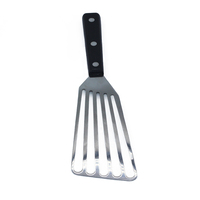 Retournement friture de poisson spatule à fente en acier inoxydable