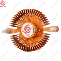 Radiateur rond en aluminium, pour ordinateur de bureau DC 12V 5V, 2 broches, 80mm, VGA, 64x14