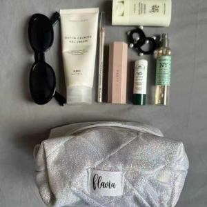 Glitter Foam Nylon Cosmetic Bag Sparking Large Capacity Cosmetic Bags Fashion <b>Makeup</b> Bag for Women Men Travel - Product Image 6