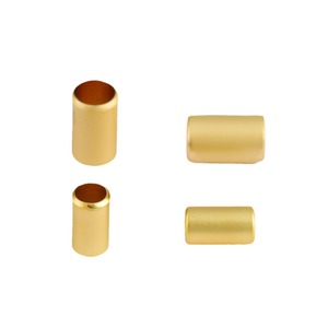 Cuentas de barril chapadas en oro de 6x3x2mm, 7x4x3mm, 8x5x4mm, espaciadores rectos para la fabricación de joyas DIY, pulseras, collares y accesorios. - Product Image 5