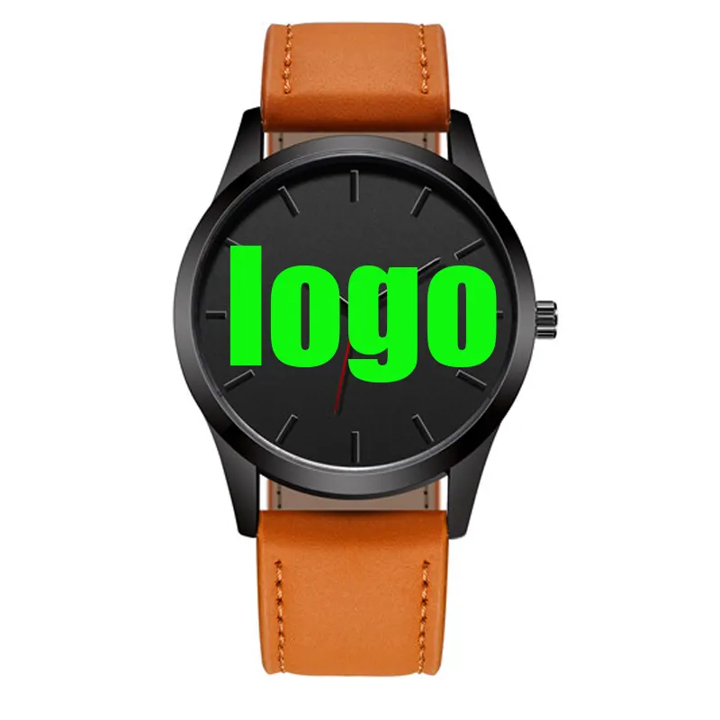 7126 Simple Reloj De los Hombres Luxury High Quality Cheap Leather Wrist Watch Men Hand Watch Factory OEM Watch Custom Logo