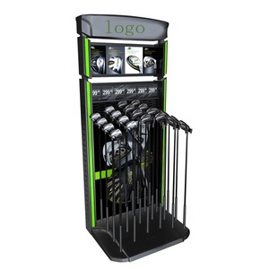 Espositore in Metallo e Legno per Mazze da Golf, Supporto per Putter da Negozio - Product Image 1