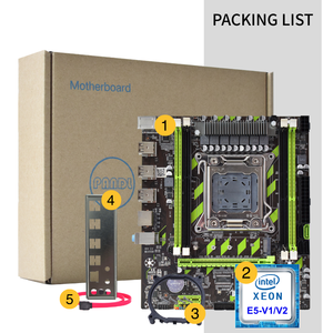 Pandl ใหม่ชุดรวมเมนบอร์ดคอมพิวเตอร์ตั้งโต๊ะคอมโบ Intel Xeon <span class=keywords><strong>E5</strong></span> <span class=keywords><strong>2680</strong></span> <span class=keywords><strong>V2</strong></span>รองรับ DDR3ชุดเมนบอร์ด X79 2680V2 ECC RAM - Product Image 6