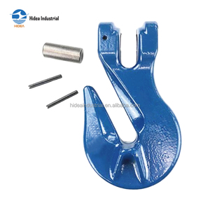 Gancho Forjado de Acero Superaleado HIDEA para Cadena Grado 80 100, Grapa G100 para Elevación con Soporte, Recubrimiento en Polvo - Product Image 3