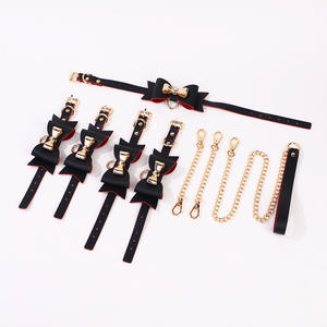 SM Props Vlinderdas Trainingsset Bindmiddel voor Ledematen Vrouwelijke Slaaf Bevestigingshalsband Tortuurinstrument - Product Image 2