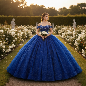 Robes de Quinceañera inspirées de <span class=keywords><strong>Fairy</strong></span> <span class=keywords><strong>Tail</strong></span>, bleu royal, Azul Vestidos De 15 Xv Anos Debutantes Para 15 Jancember - Product Image 1
