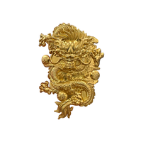 Dragon chinois Antique 3D en relief en alliage de Zinc étiquette autocollant adhésif pour étiquette d'emballage d'utilisation de boisson