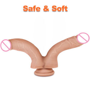 Realistischer doppel endiger langer riesiger <span class=keywords><strong>Dildo</strong></span> für Frauen Masturbation Vagina G-Punkt-Stimulation Lebensechtes männliches Penis-Sexspielzeug für Erwachsene - Product Image 2