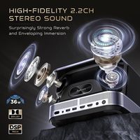 Aurzen Boom 3 Netflix Officiel, compatible 4K, mini projecteur pour cinéma maison avec WiFi, audio Dolby 3D, haut-parleurs 36W