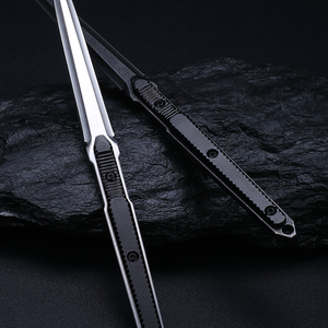 มีดชงชาเหล็กกล้าไร้สนิมหลงฉวนจากจีน ใบมีดตันขึ้นรูปชิ้นเดียว สำหรับทำปลอกกระบอง DIY และสะสมเข็มชงชา - Product Image 5