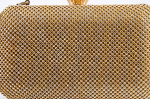 Borsa <span class=keywords><strong>da</strong></span> <span class=keywords><strong>Sera</strong></span> in Cristallo Dorato, Completamente Decorata con Strass e Gemme, Chiusura in Metallo, Elegante Pochette per Feste e Red Carpet - Product Image 3