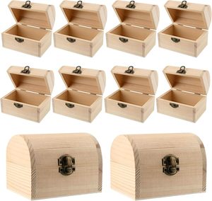 Boîte <span class=keywords><strong>en</strong></span> <span class=keywords><strong>bois</strong></span> inachevée <span class=keywords><strong>coffre</strong></span> au trésor <span class=keywords><strong>en</strong></span> <span class=keywords><strong>bois</strong></span> avec couvercle à charnière boîte <span class=keywords><strong>en</strong></span> <span class=keywords><strong>bois</strong></span> pour bricolage artisanat Art loisirs projets bijoux cadeau stockage - Product Image 4