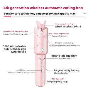 Rizador de Pelo Automático Portátil de 32 mm, Anti-Enredos, Rotación Automática, Profesional, Recargable, con Iones Negativos - Product Image 4