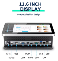 Tablette POS Android intelligente 11,6 pouces, système tout-en-un, terminal de caisse, machine de caisse, système de point de vente
