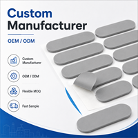 Pads adhésifs en caoutchouc EVA et silicone découpés sur mesure, OEM/ODM d'usine, avec MOQ flexible