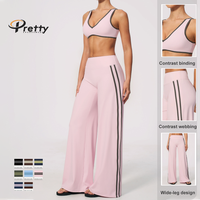 Nouvelle Collection : Ensembles de Yoga pour Femmes en Gros, Design Contrastant, Tissu Ultra Doux Effet Beurre, Haute Élasticité, Évacuation de l'Humidité, Vêtements de Sport