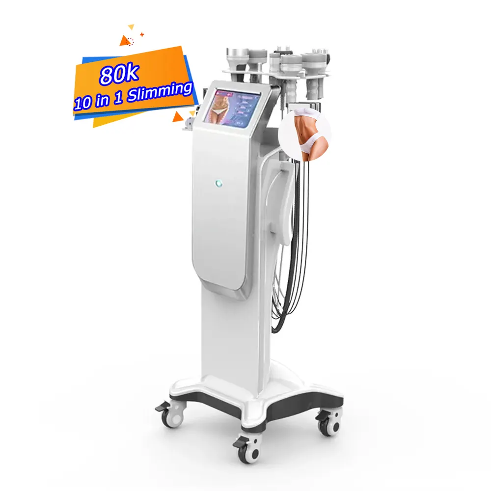 Salon 80k nhanh chóng mất chất béo Lipo RF cơ thể cavit Máy giảm béo 80k 10 trong 1