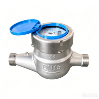 Durable Stainless Steel DN25 Dry Dial Multi Jet Water Meter Measurement Device