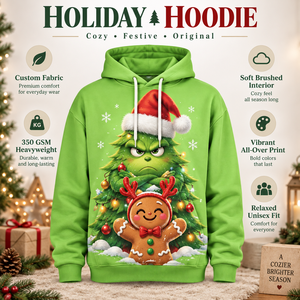 New Custom Men Christmas Hooded <strong>Sweatshirt</strong> Print Winter Holiday Hoodie Daily Streetwear - Product Image 2