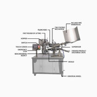 Machine de remplissage d'huile de palme entièrement automatique, machine de remplissage et d'emballage sous vide électrique, machine de remplissage et de bouchage de flacons de parfum liquide