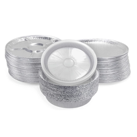 Plateau de cuisson rond en aluminium gaufré de 12 pouces, résistant à la chaleur, de qualité alimentaire, de haute qualité