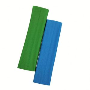 Fashionable Candy-Colored Custom logo <b>Elastic</b> Sports <b>Headband</b> Solid Color Yoga Exercise Sweat Hair Band - Product Image 2