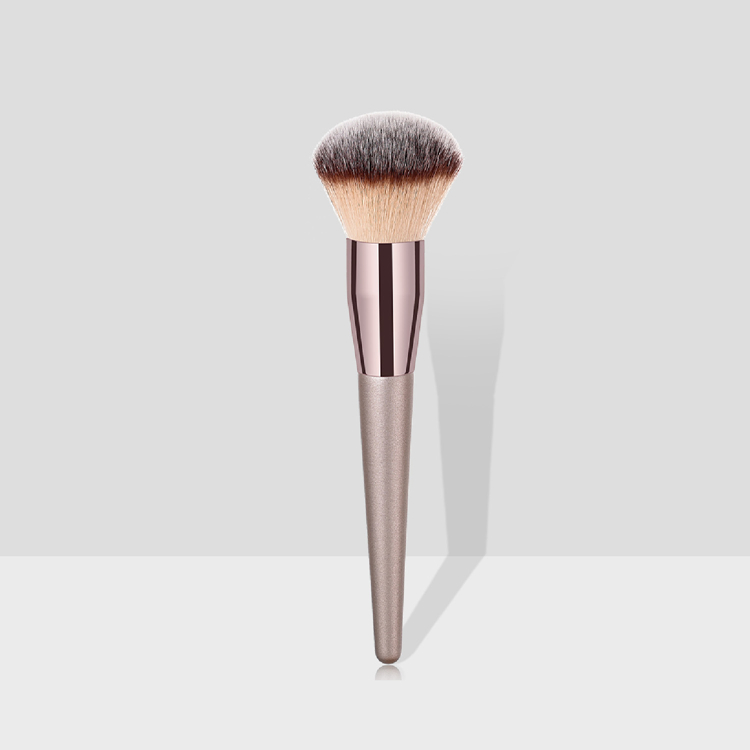 Champagne Gold Custom Single Luxury Soft Synthetic Powder Makeup Brushes Private Logo Makeup Blusher 1 Pieces Make Up Brush