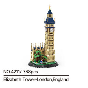 Wange 4211 Torre Elizabeth de Londres, Maqueta de Plástico de Atracciones, Juguete de Bloques de Construcción para Niños, Regalo - Product Image 6