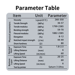 เรซิ่น Antinsky Detail Master สำหรับเครื่องพิมพ์เรซิ่น 3 มิติแบบ DLP LCD 405nm 1 กก. ความแม่นยำสูงและหดตัวต่ำ 3 มิติ เรซิ่นโฟโตโพลิเมอร์ - Product Image 6