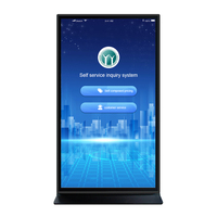 Écran publicitaire LCD à cadre ultra-fin de 75 pouces, sur pied, tactile, Android, Bluetooth, gestion à distance, moniteur LCD