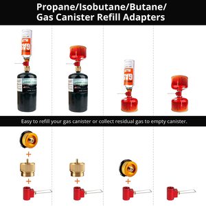 野营炉灶燃烧器气体补充适配器EN417林达尔阀罐移位器背包炉灶补充适配器阀套件 - Product Image 2