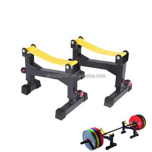 Barre de levage de musculation professionnelle Dinuo avec poignée et système d'atténuation du bruit - Lève-poids à levier en acier robuste pour la salle de sport - Product Image 1