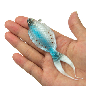Esca da pesca con esca morbida per pesci piatti da 13.5cm 7g in Silicone - Product Image 3