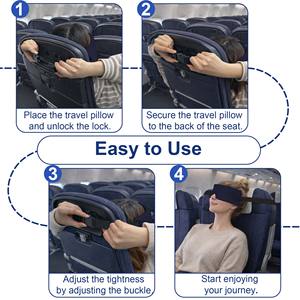 Masque oculaire lesté en flanelle tricotée douce 100% occultante avec sangle élastique réglable pour un sommeil profond et confortable, couleur et logo personnalisables - Product Image 4