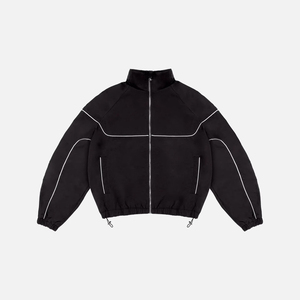 <span class=keywords><strong>Giacca</strong></span> a vento in Nylon di lusso Vintage con cerniera da <span class=keywords><strong>uomo</strong></span> personalizzata a <span class=keywords><strong>righe</strong></span> riflettenti - Product Image 1