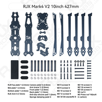 RJX Mark 4 V2 10 Zoll 427mm Carbonfaser Twill Matt FPV Racing Drohnen-Rahmenkit