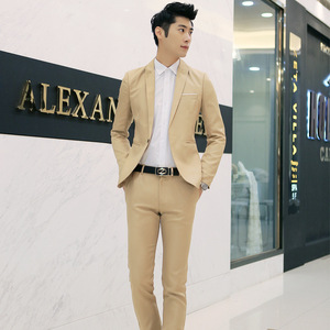Costume d'affaires deux pièces pour homme grande taille, style européen et américain, en mélange viscose et coton perlé, vente en gros transfrontalière <span class=keywords><strong>233</strong></span> - Product Image 6