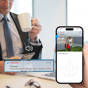 Caméra de sécurité dôme extérieure Regis Camhi avec WiFi 2.4G 5G, 5MP 8MP, zoom optique 5X, vision nocturne CMOS, audio bidirectionnel et vidéo - Product Image 6