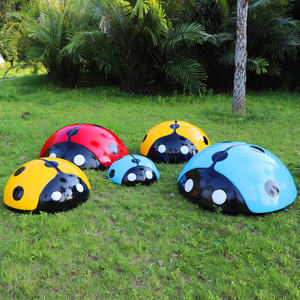 Decoración de parque temático, decoración de mariquita milagrosa, esculturas de mariquita de fibra de vidrio, esculturas de dinosaurio impermeables, adorno de dinosaurio - Product Image 3