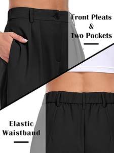 Comodo7 Custom Mujer Pantalones de pierna ancha de cintura alta Transpirable y cómodo Estilo casual para el verano - Product Image 6