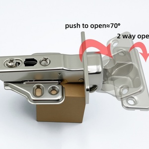 Charnières de porte à ouverture douce avec amortisseur pour armoires, système Push-to-Open pour salle de bain, cuisine, salon, bureau à domicile - Product Image 3